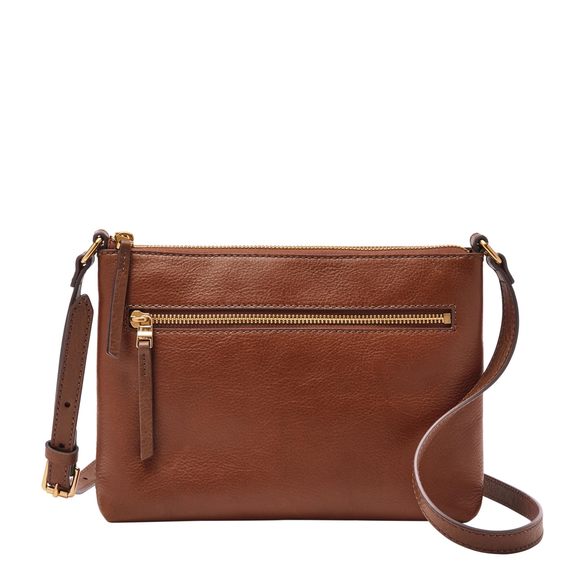 Fiona Leather Small Crossbody Purse Handbag, Brown Model Zb7668200 :P - Picture 1 of 6